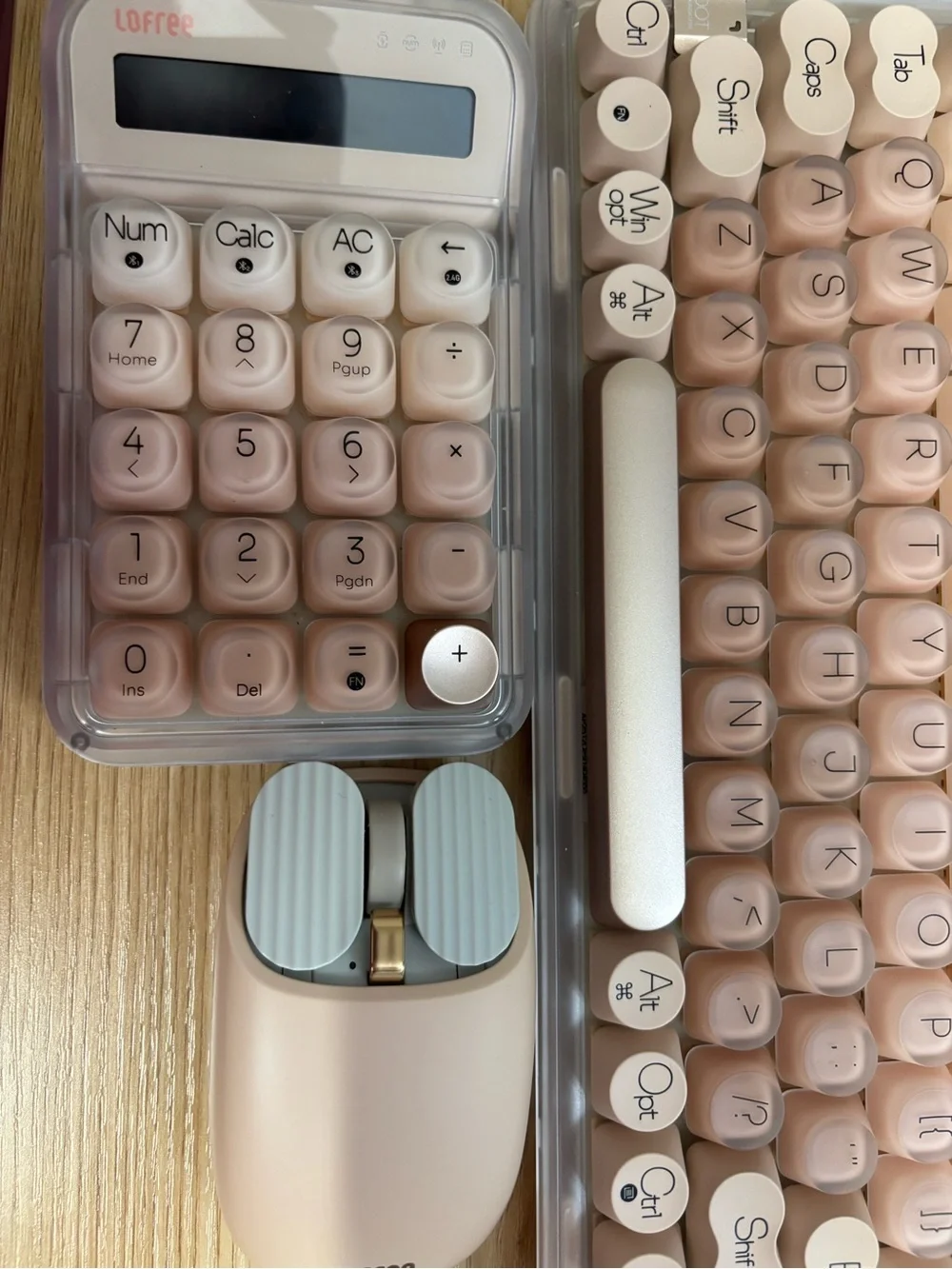 Lofree Foundation Wireless Keyboard, Mouse & Numeric Keypad Set